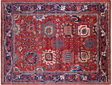 Persian Heriz Serapi Handmade Rug - Manhattan Rugs