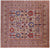 Square Persian Heriz Serapi Hand-Knotted Rug - Manhattan Rugs