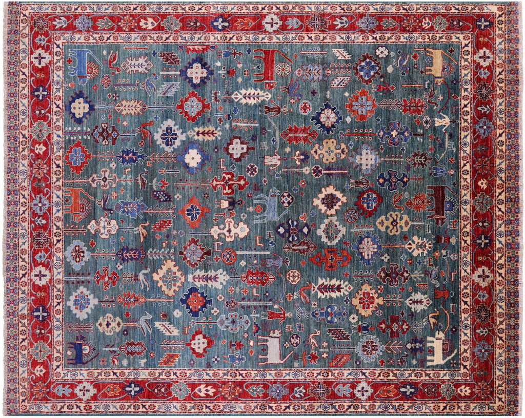 Persian Heriz Serapi Handmade Wool Rug - Manhattan Rugs