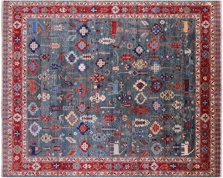Persian Heriz Serapi Handmade Wool Rug - Manhattan Rugs