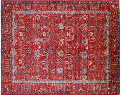 Persian Heriz Serapi Hand-Knotted Wool Ru - Manhattan Rugs