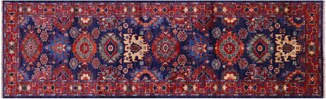 Persian Heriz Serapi Handmade Runner Rug - Manhattan Rugs