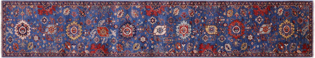 Runner Persian Heriz Serapi Handmade Wool Rug - Manhattan Rugs