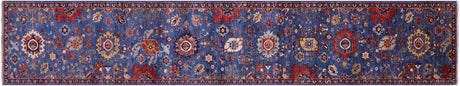 Runner Persian Heriz Serapi Handmade Wool Rug - Manhattan Rugs