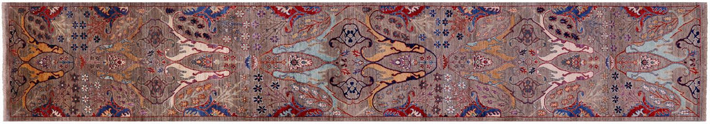 Runner Persian Heriz Serapi Hand-Knotted Rug - Manhattan Rugs