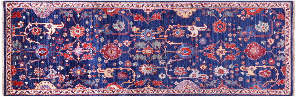 Hand-Knotted Persian Heriz Serapi Runner Rug - Manhattan Rugs