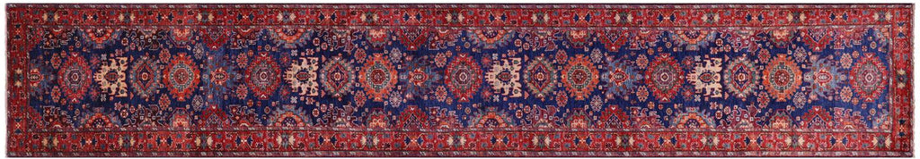 Persian Heriz Serapi Hand Knotted Runner Rug - Manhattan Rugs