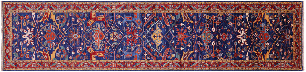 Handmade Persian Heriz Serapi Runner Rug - Manhattan Rugs