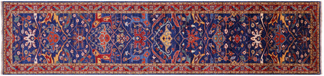 Handmade Persian Heriz Serapi Runner Rug - Manhattan Rugs