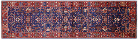 Persian Heriz Serapi Handmade Runner Rug - Manhattan Rugs