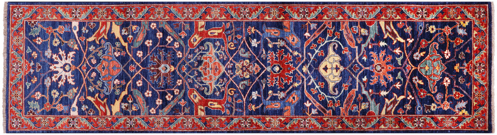 Runner Persian Heriz Serapi Hand Knotted Rug - Manhattan Rugs