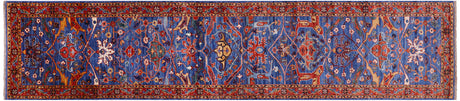 Persian Heriz Serapi Handmade Runner Rug - Manhattan Rugs