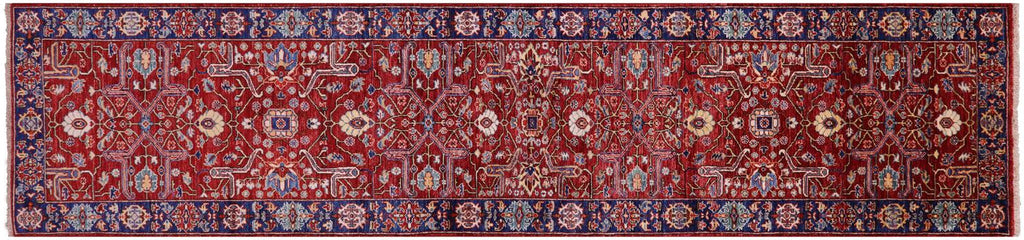 Runner Persian Heriz Serapi Hand Knotted Wool Rug - Manhattan Rugs