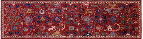 Persian Heriz Serapi Hand-Knotted Runner Rug - Manhattan Rugs