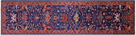 Runner Persian Heriz Serapi Handmade Wool Rug - Manhattan Rugs