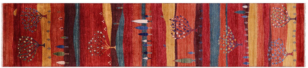 Runner Tribal Persian Gabbeh Handmade Wool Rug - Manhattan Rugs