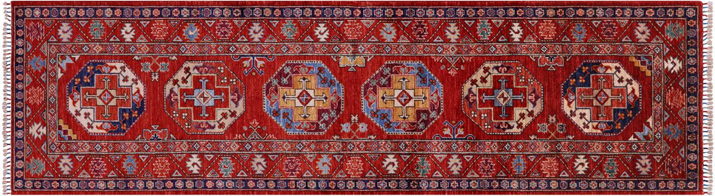 Hand Knotted Super Turkmen Ersari Runner Rug - Manhattan Rugs