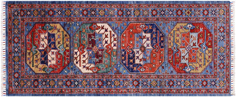 Super Turkmen Ersari Hand-Knotted Runner Rug - Manhattan Rugs