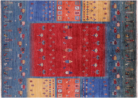 Tribal Persian Gabbeh Hand Knotted Rug - Manhattan Rugs