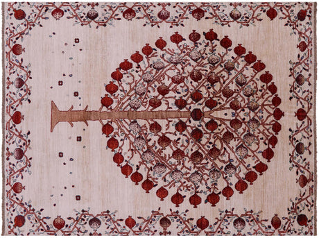 Hand Knotted Persian Gabbeh Pomegranate Tree Rug - Manhattan Rugs