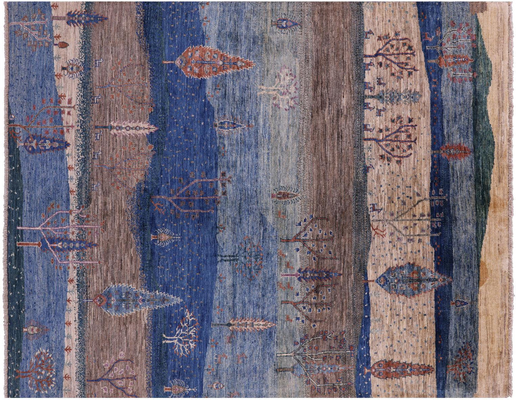 Tribal Persian Gabbeh Hand Knotted Wool Rug - Manhattan Rugs