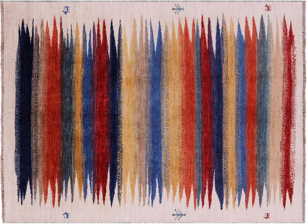 Tribal Persian Gabbeh Handmade Wool Rug - Manhattan Rugs