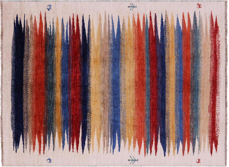 Tribal Persian Gabbeh Handmade Wool Rug - Manhattan Rugs