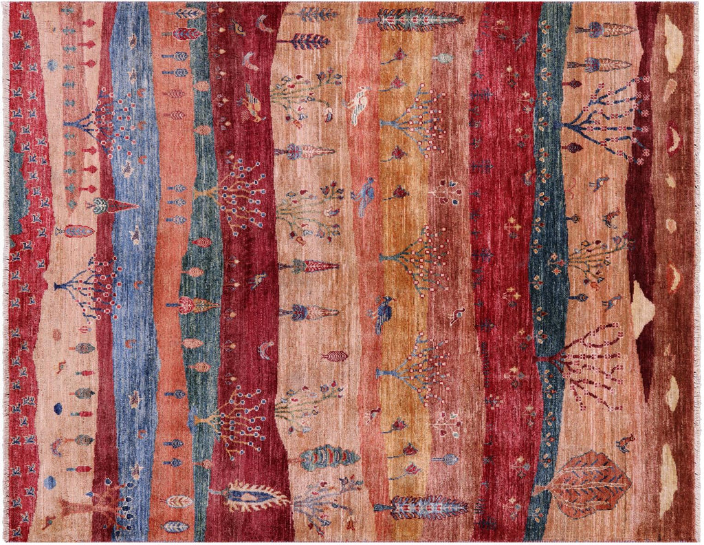 Persian Gabbeh Tribal Hand-Knotted Wool Rug - Manhattan Rugs