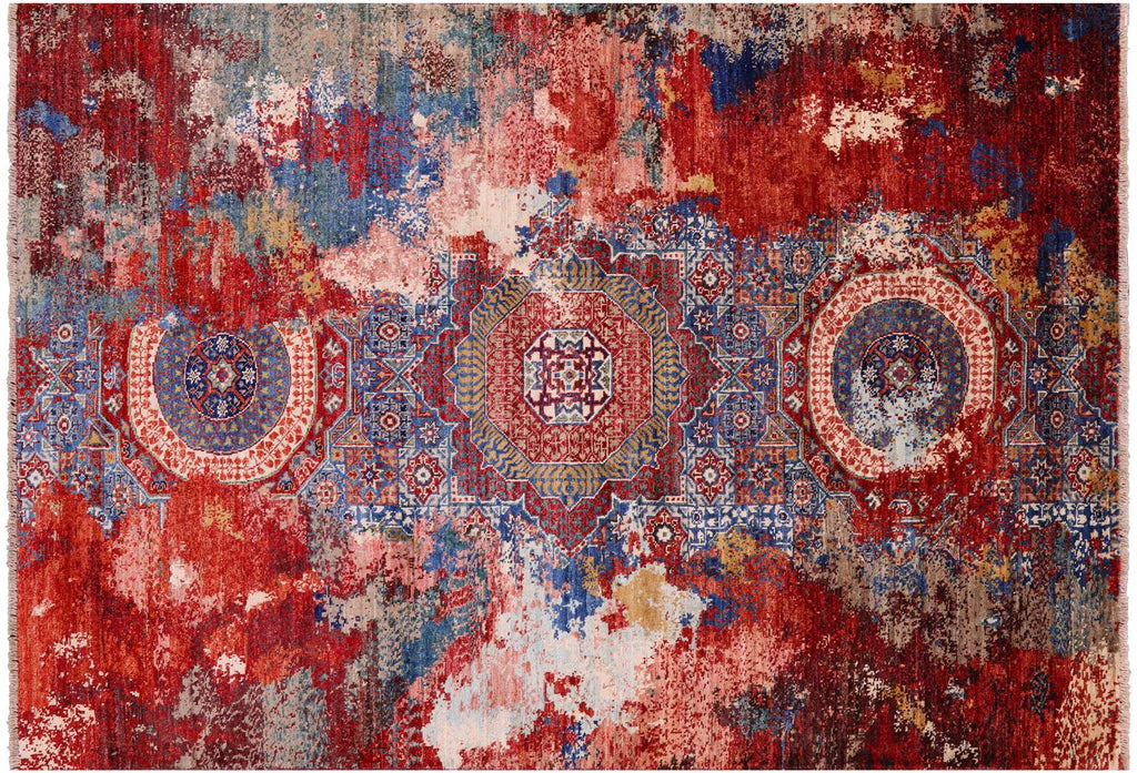 Transitional Mamluk Hand-Knotted Wool Rug - Manhattan Rugs