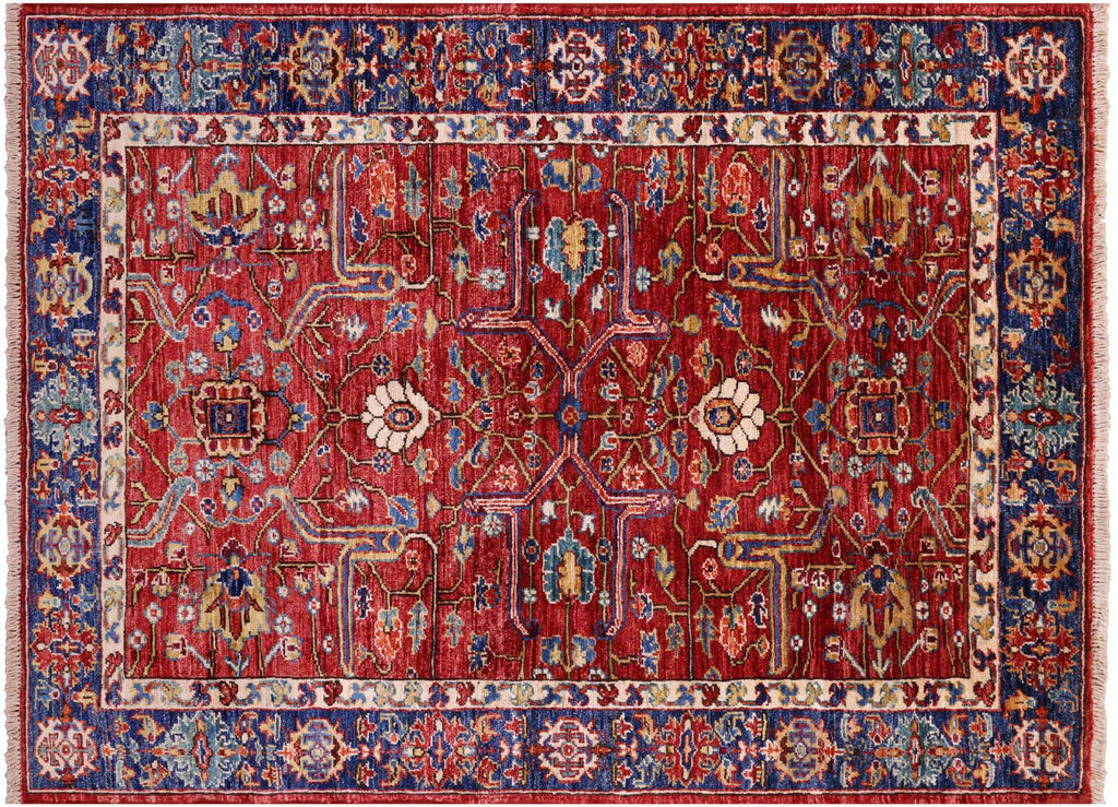 Persian Heriz Serapi Hand-Knotted Wool Rug - Manhattan Rugs