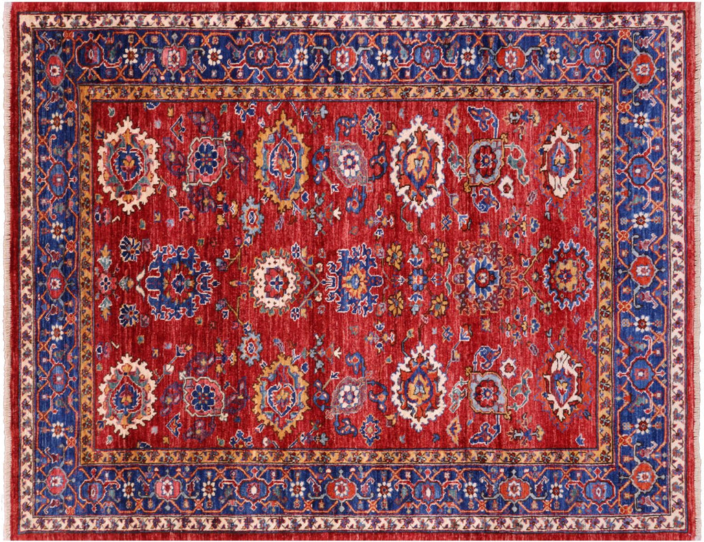 Hand-Knotted Persian Heriz Serapi Wool Rug - Manhattan Rugs