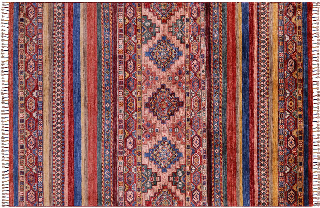 Khorjin Super Kazak Hand Knotted Wool Rug - Manhattan Rugs