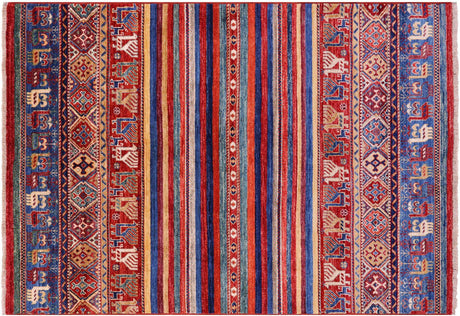 Tribal Persian Gabbeh Hand Knotted Wool Rug - Manhattan Rugs