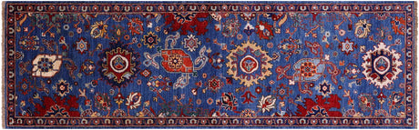 Runner Persian Heriz Serapi Hand-Knotted Rug - Manhattan Rugs