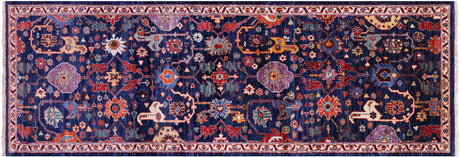 Persian Heriz Serapi Hand-Knotted Runner Rug - Manhattan Rugs