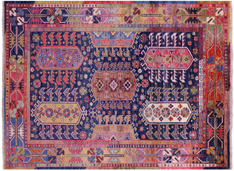 Hand-Knotted Tribal Fine Serapi Wool Rug - Manhattan Rugs