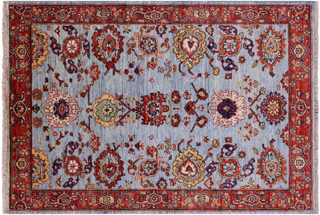 Hand-Knotted Persian Heriz Serapi Wool Rug - Manhattan Rugs