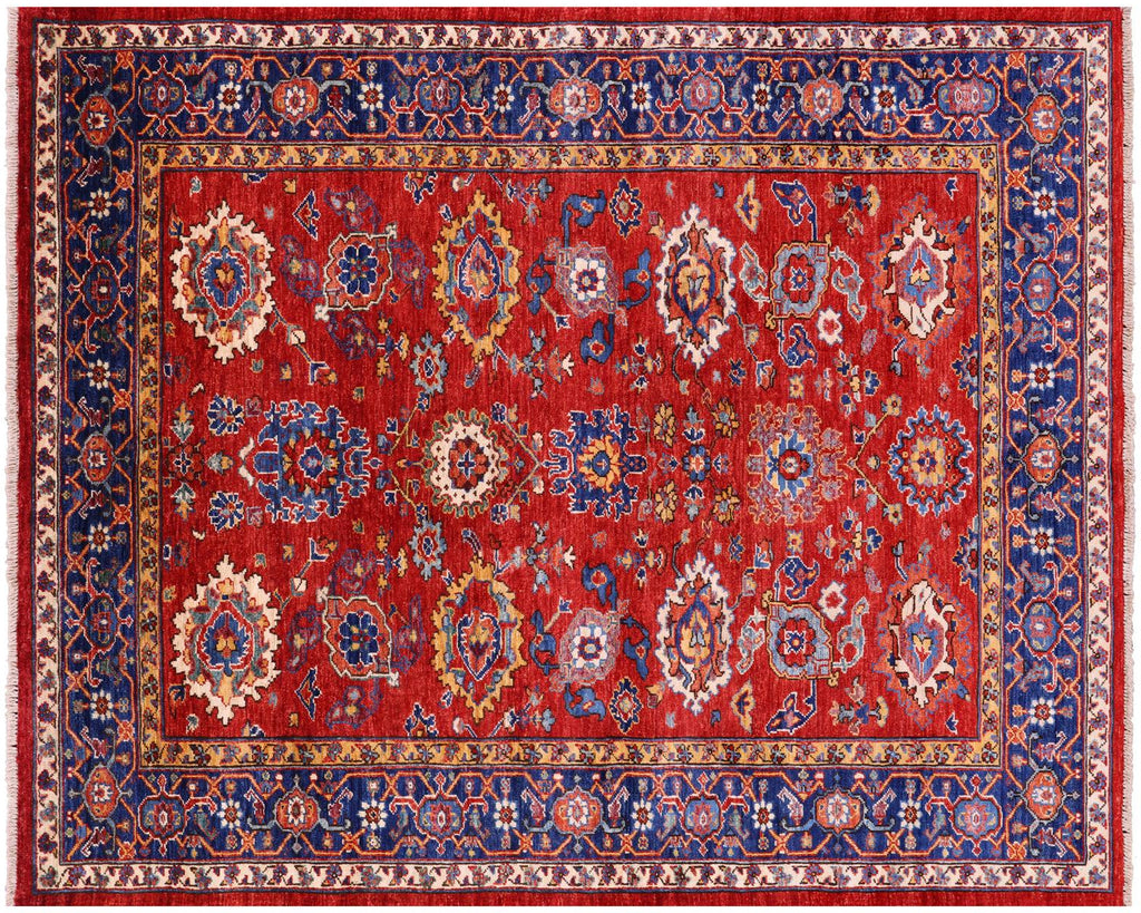 Red Persian Heriz Serapi Hand-Knotted Rug - Manhattan Rugs