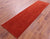 Orange Persian Gabbeh Hand-Knotted Wool Runner Rug - Manhattan Rugs