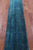 Blue Wool & Silk Super Savannah Gabbeh Hand Knotted Runner Rug - Manhattan Rugs