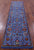 Blue Runner Wool & Silk Persian Tabriz Handmade Rug - Manhattan Rugs