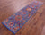 Blue Runner Persian Tabriz Hand Knotted Wool & Silk Rug - Manhattan Rugs