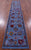 Blue Persian Tabriz Hand Knotted Wool & Silk Runner Rug - Manhattan Rugs