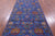 Blue Wool & Silk Persian Tabriz Handmade Runner Rug - Manhattan Rugs