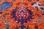 Orange Persian Tabriz Wool & Silk Hand-Knotted Rug - Manhattan Rugs