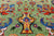 Green Persian Tabriz Wool & Silk Handmade Rug - Manhattan Rugs