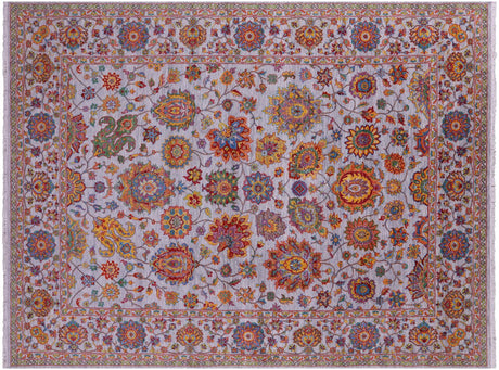 Grey Persian Tabriz Handmade Wool Rug - Manhattan Rugs