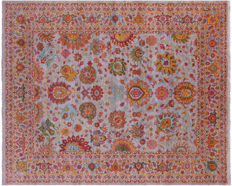 Grey Persian Tabriz Handmade Wool Rug - Manhattan Rugs