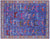 Blue Persian Gabbeh Tribal Hand-Knotted Wool Rug - Manhattan Rugs