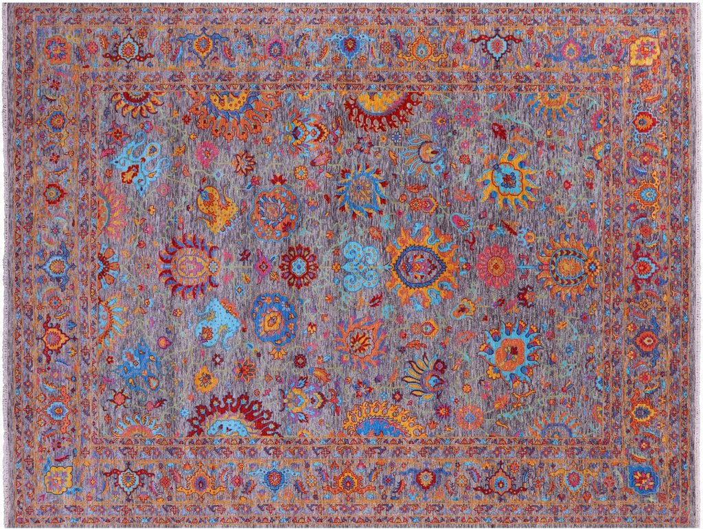 Grey Persian Tabriz Handmade Wool Rug - Manhattan Rugs